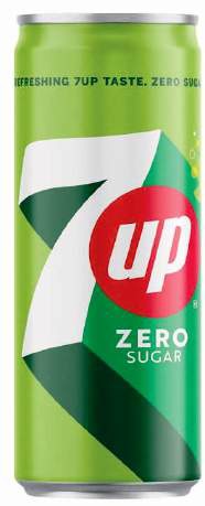 7 UP 0,33л ZERO напиток безалкогольный газированный *24шт жб банка