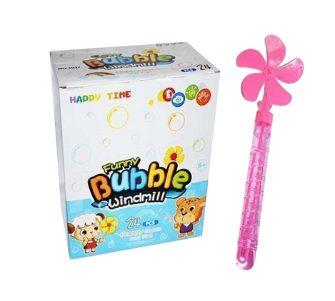 Мыльные пузыри Bubble stick (windmill) 24 шт (6028)