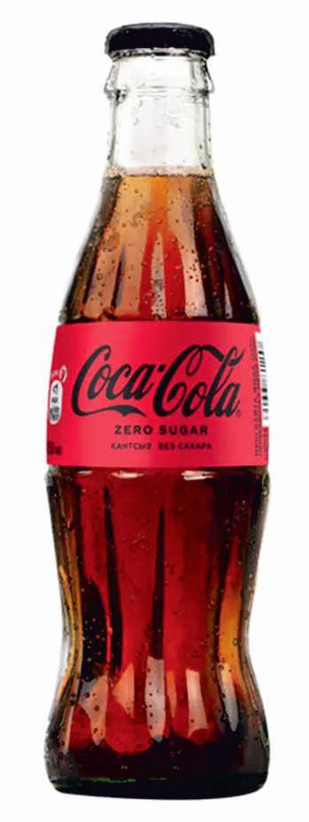 COCA COLA 0,25л ZERO напиток безалкогольный газированный бутылка стекло 24шт IRAQ