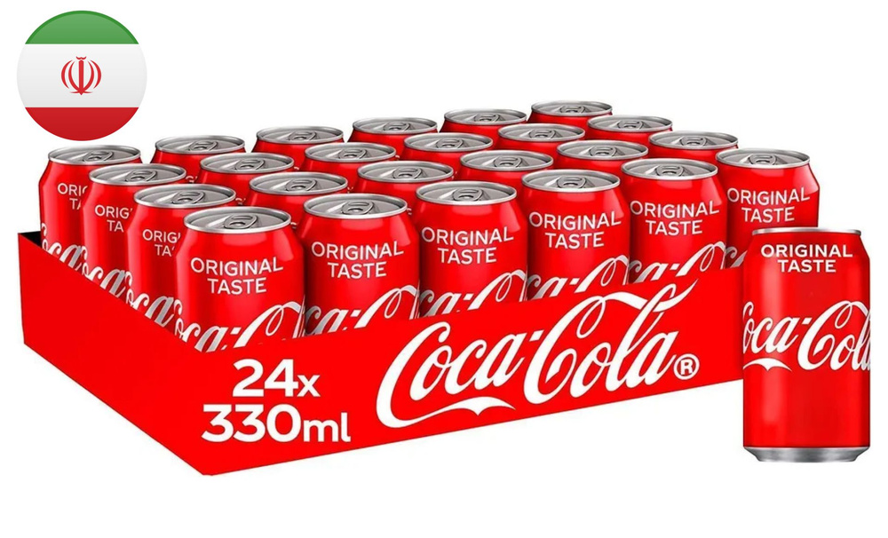 COCA COLA 0,33л напиток безалкогольный газированный жб банка 24шт IRAQ