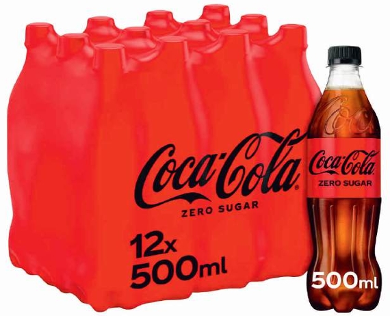 COCA COLA 0,5л напиток безалкогольный газированный ПЭT 18шт