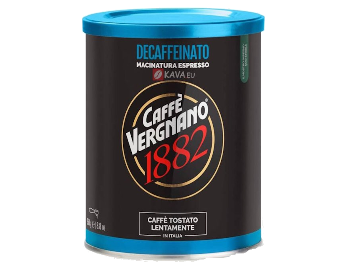 Кофе Vergnano DECAFF молотый 250г 
