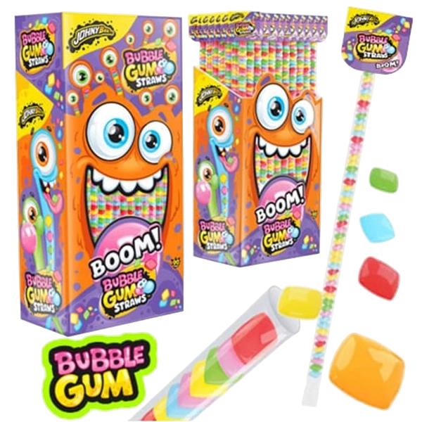 Жев.резинка в Трубочке (Boom Bubble Gum) Johny Bee 90шт
