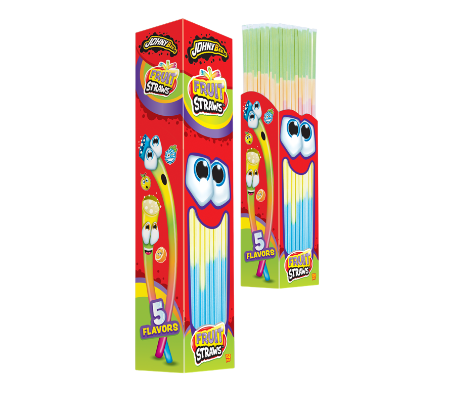 Шипучка в трубочке Fruit Starws фруктовая Johny Bee 150 шт
