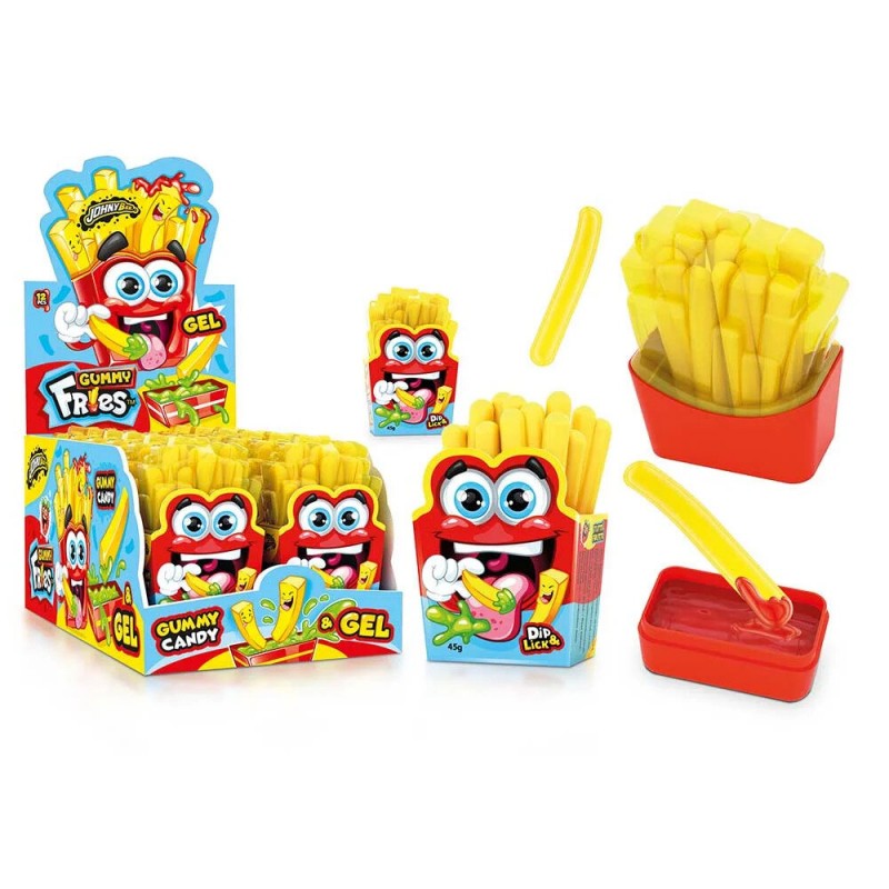 Мармелад+гель Gummy Fries 12шт, Johny Bee