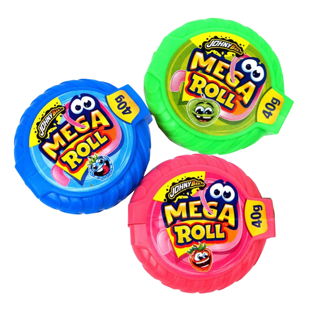 Ж. резинка Мега Рулетка Mega Roll СТЕНД Johny Bee 24шт