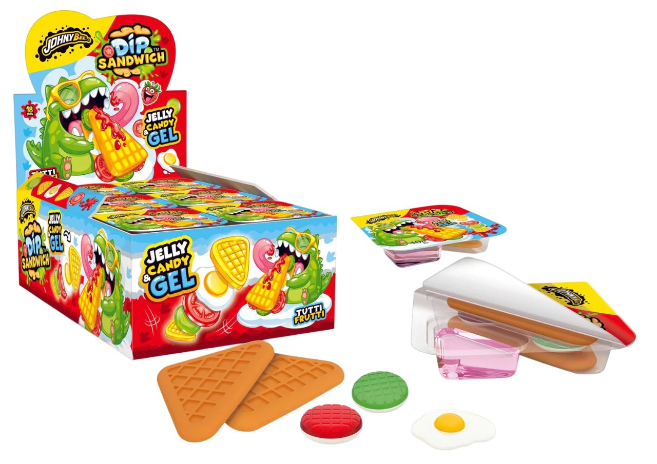 Мармелад+гель Dip Sandwich 18шт, Johny Bee