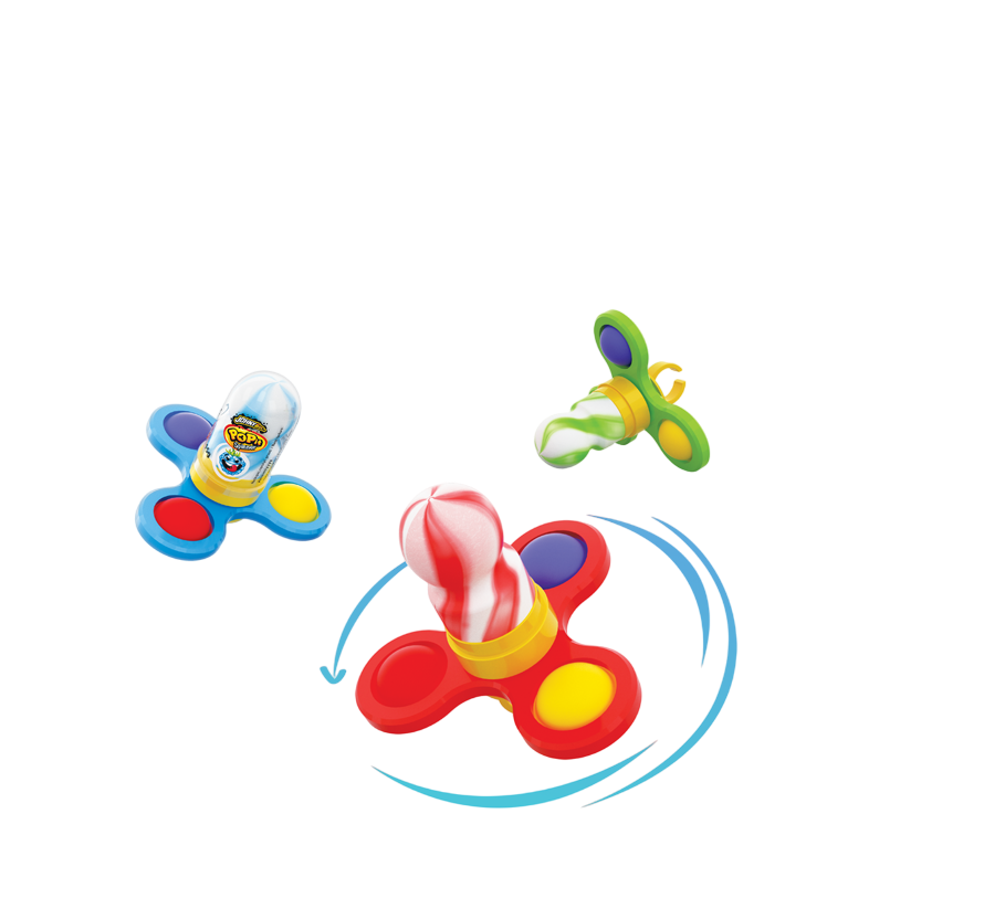 Леденец + Спинер Крутящийся 4 в 1(Pop It Spinner)16шт, Johny Bee
