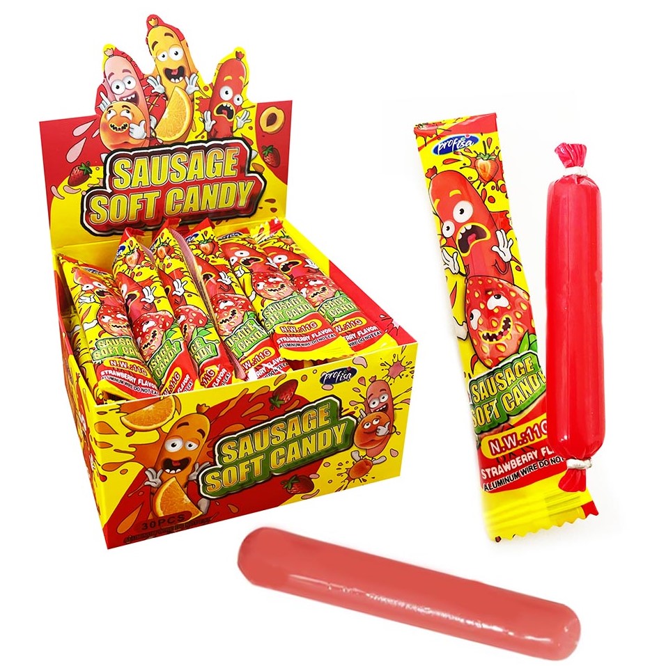 Мармелад 11г Sausage soft candy СОСИСКА 24*30шт