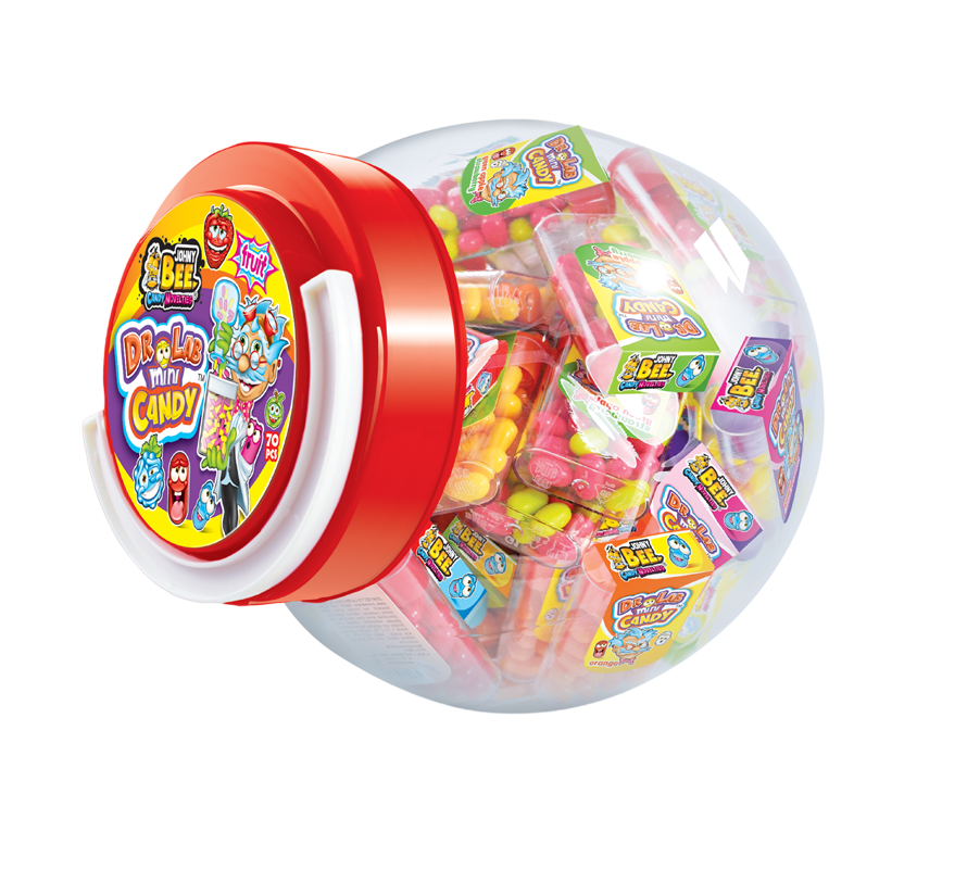 Драже Dr Lab mini Candy в банке (футбол) Johny Bee 70 шт
