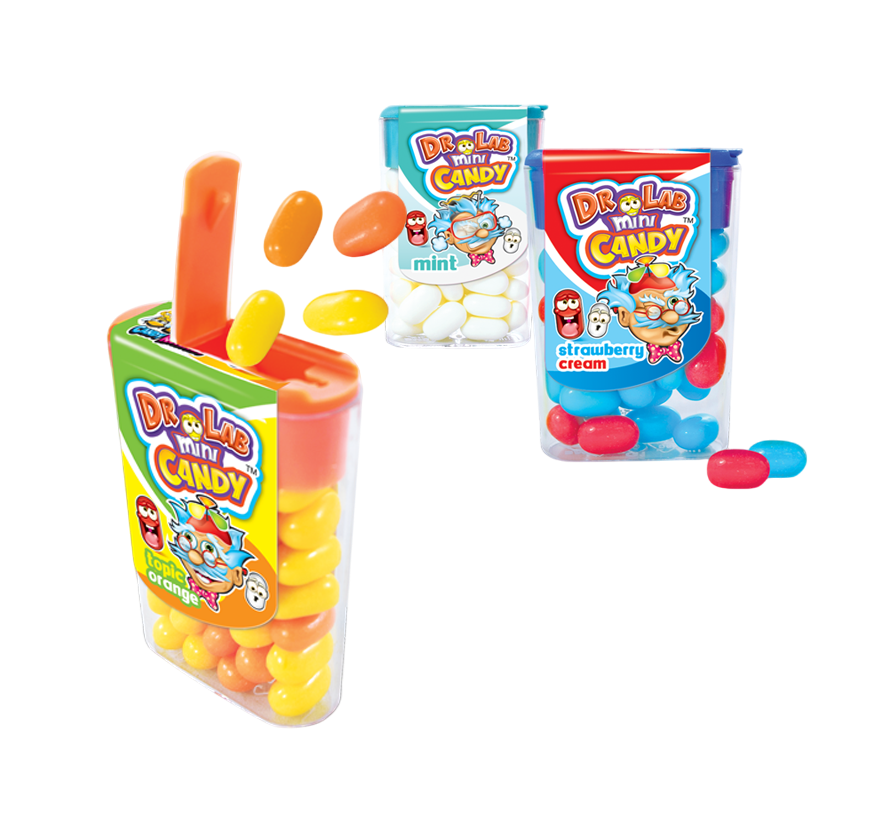 Драже Dr Lab mini Candy в банке (футбол) Johny Bee 70 шт