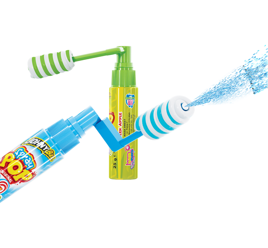 Жидкая конфета и леденец Spray Pop Johny Bee 18 шт