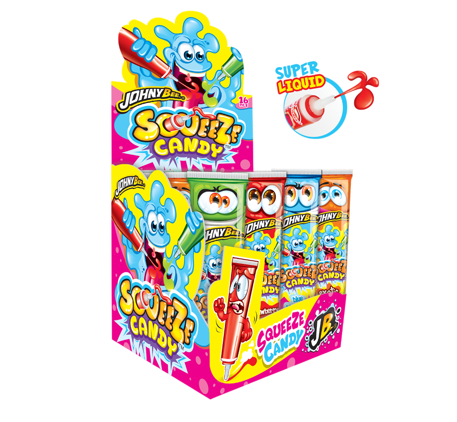 Жидкая конфета SqueeZe (в тюбике) Johny Bee 16шт