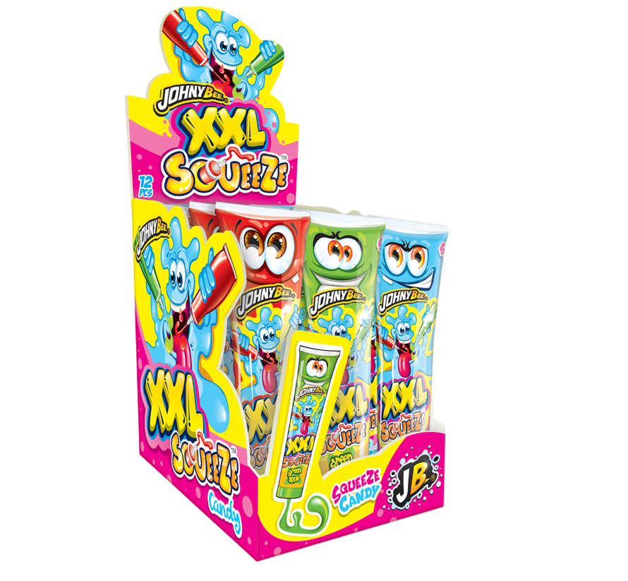 Жидкая конфета XXXL SqueeZe (в тюбике) Johny Bee 12шт