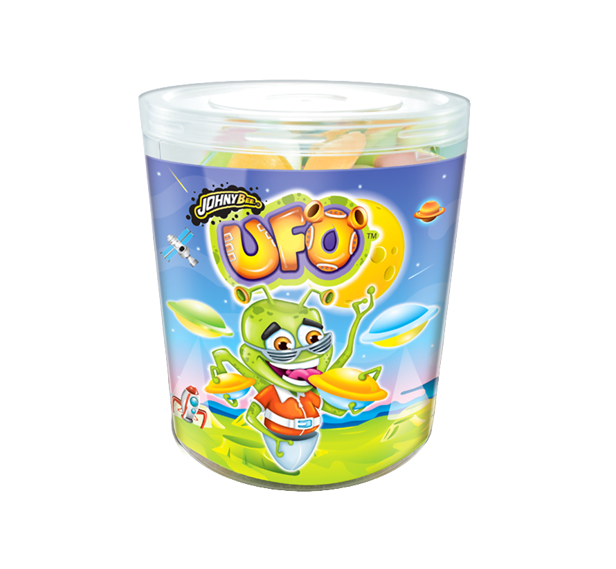 UFO вафельные подушечки с шипучкой Johny Bee 300шт