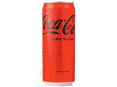 COCA COLA 0,33л ZERO напиток безалкогольный газированный жб банка УЗКАЯ