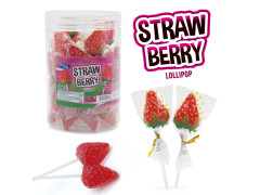 Леденец на палочке "3D Strawberry lollipop" 20*30*15гр