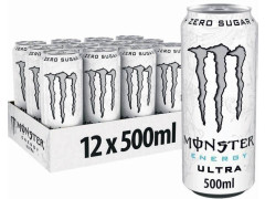 MONSTER 0,5л ULTRA WHITE напиток тонизирующий газированный банка жб 12шт