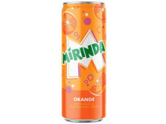 MIRINDA 0,33л ORANGE напиток безалкогольный газированный *24шт жб банка