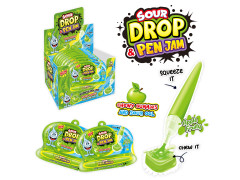 Жидкая карамель-гель + мармелад 55г кислое Яблоко drop pen jam 12*12 Жидкая карамель-гель + мармелад 55г кислое Яблоко drop pen jam 12*12