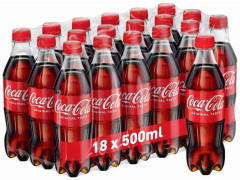 COCA COLA 0,5л напиток безалкогольный газированный ПЭT 18шт