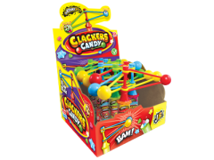 Игрушка Щелкунчик (трещетка) с драже (Сlacker candy) Johny Bee 12 шт Игрушка Щелкунчик (трещетка) с драже (Сlacker candy) Johny Bee 12 шт