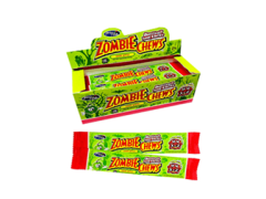 Жевательная конфета Zombie/Kuziziu chews sour apple кислое Яблоко 24шт*20гр