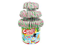 Леденец Трость 12г красно-бело-зеленая (Candy Cane) 100шт JohnyBee