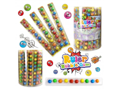 Жевател.резинка (шар) "Ruler bubble gum" PFS01092 12*45*25гр.