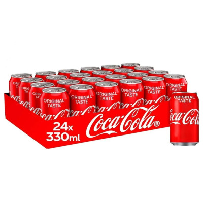 COCA COLA 0,33л напиток безалкогольный газированный жб банка 24шт IRAQ (7091)