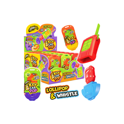 Леденец с игрушкой Свисток Key Car Pop, 18шт, Johny Bee