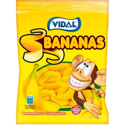 VIDAL Мармелад 90г Бананы 14шт (2490)