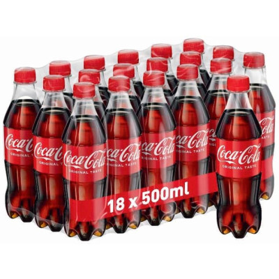 COCA COLA 0,5л напиток безалкогольный газированный ПЭT 18шт (7121)