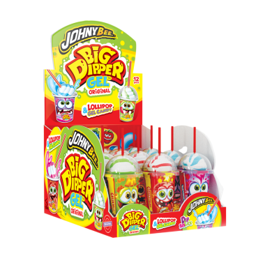 Леденец Dip n Lick Big Dipper с гелем в ведерке 12 шт Johny Bee