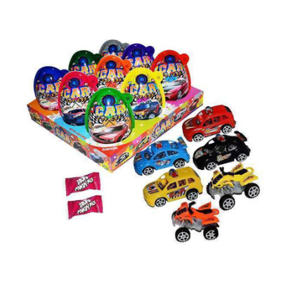 Игрушка с леденцами Машинка в яйце 9 Small Car Eggs 8*9шт*10гр