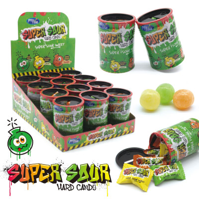 Леденец Super sour hard candy, 12шт*40г