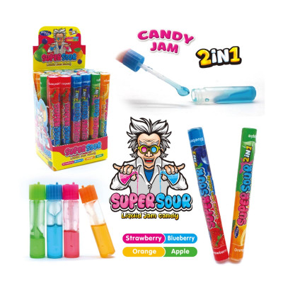 Жидкая карамель-гель 10г Super Sour Liquid jam candy 24*30