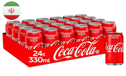 COCA COLA 0,33л напиток безалкогольный газированный жб банка 24шт IRAQ