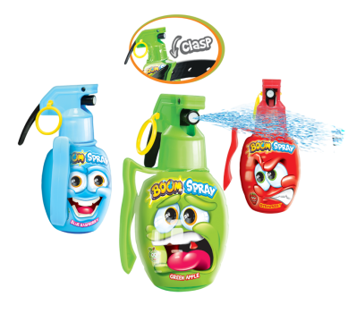 Жидкая конфета Граната Cпрей стенд (Boom spray) Johny Bee 18шт