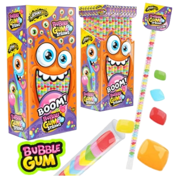 Жев.резинка в Трубочке (Boom Bubble Gum) Johny Bee 90шт