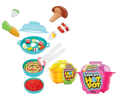 Мармелад+маршмеллоу+драже+кислый гель Sweet Hot Pot 12шт, Johny Bee