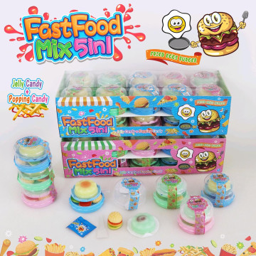 Мармелад+шипучка Fast Food jelly 5in1 12*20*24гр
