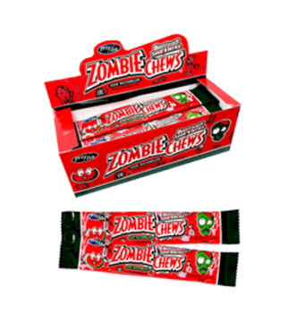 Жевательная конфета Zomdie/Kuziziu chews sour watermelon кислый Арбуз 24шт*20гр
