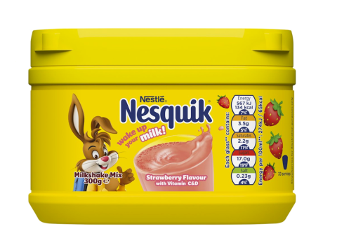 Какао Nesquik Milk-Shake напиток КЛУБНИКА 300 г