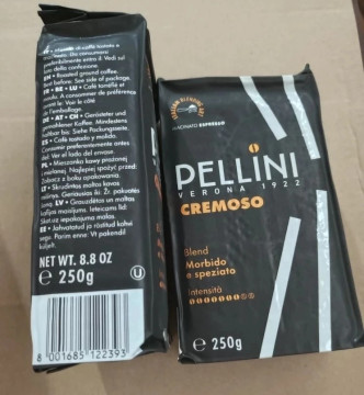 Кофе PELLINI Cremoso N46 молотый, пакет 250г*20шт.