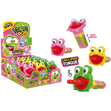 Леденец в чехле Лягушка (Frog Pop) 12шт JohnyBee