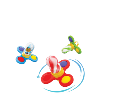 Леденец + Спинер Крутящийся 4 в 1(Pop It Spinner)16шт, Johny Bee