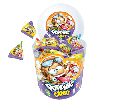 Взрывная карамель Летчик POPPING CANDY Johny Bee 100 шт