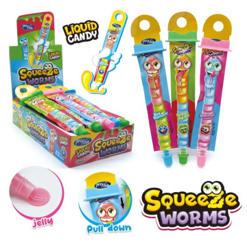 Жидкая карамель-гель Squeeze Worm liquid jelly 20*20*22г