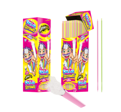Шипучка в трубочке Dr. Lab Straws Johny Bee 250 шт*7.5г